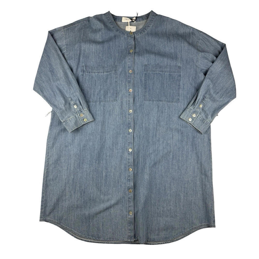 Rag & Bone Charm Denim Dress Light Wash Size L